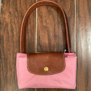 Longchamp Le Pliage tote,pink, never used but no tags
